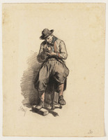 BB 089
<br/>
Figuurstudie van een schipper
<br/>
<em>Voet, Elias (1827-1905)</em>